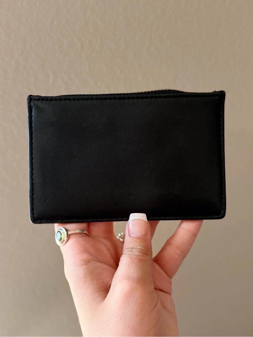 tory burch lily leather zip card case